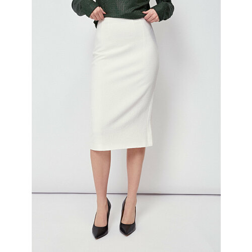 Юбка PATRIZIA PEPE, размер 38, белый юбка карандаш baon макси пояс на резинке размер s 44 коричневый