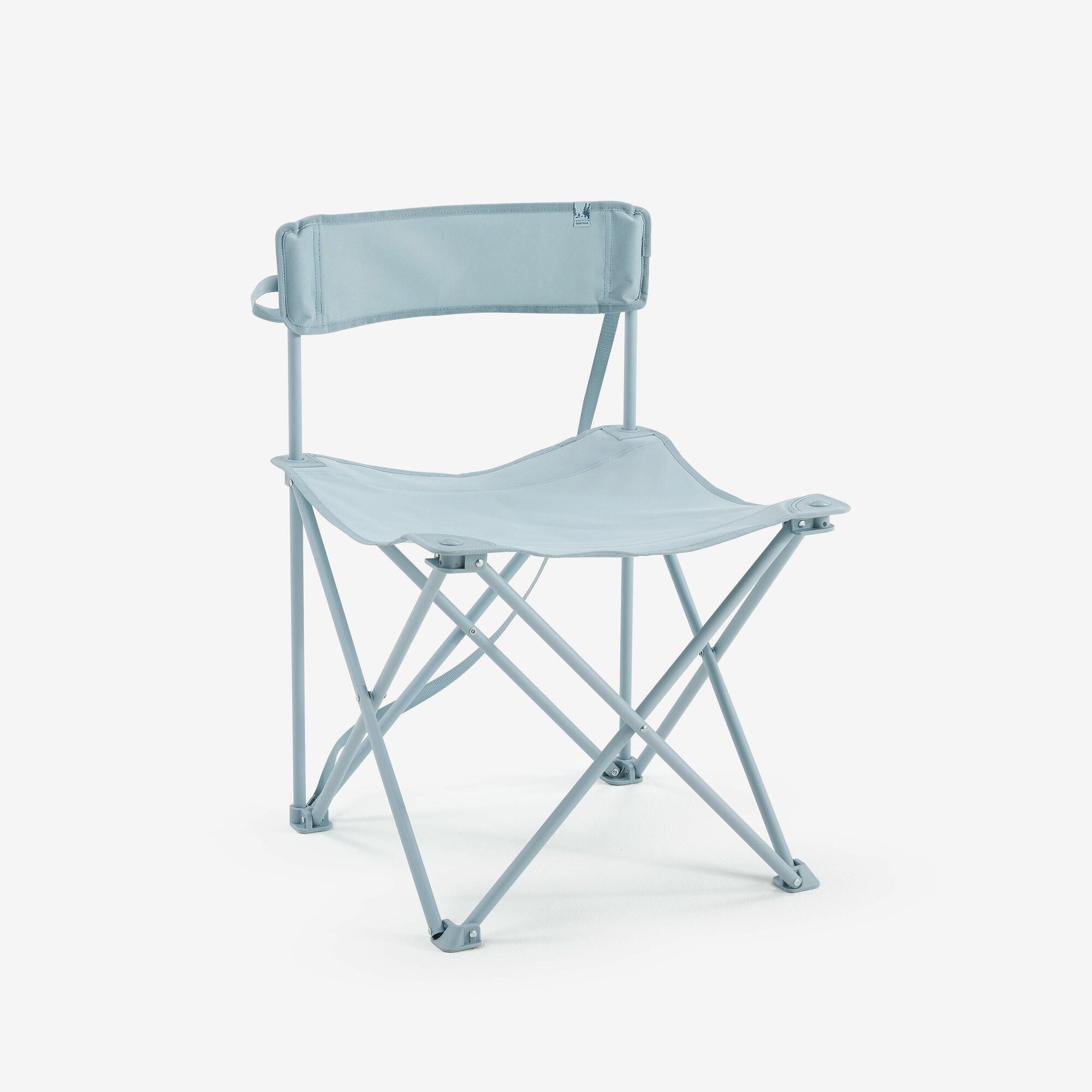 Складной стул для кемпинга низкий QUEQHUA голубой