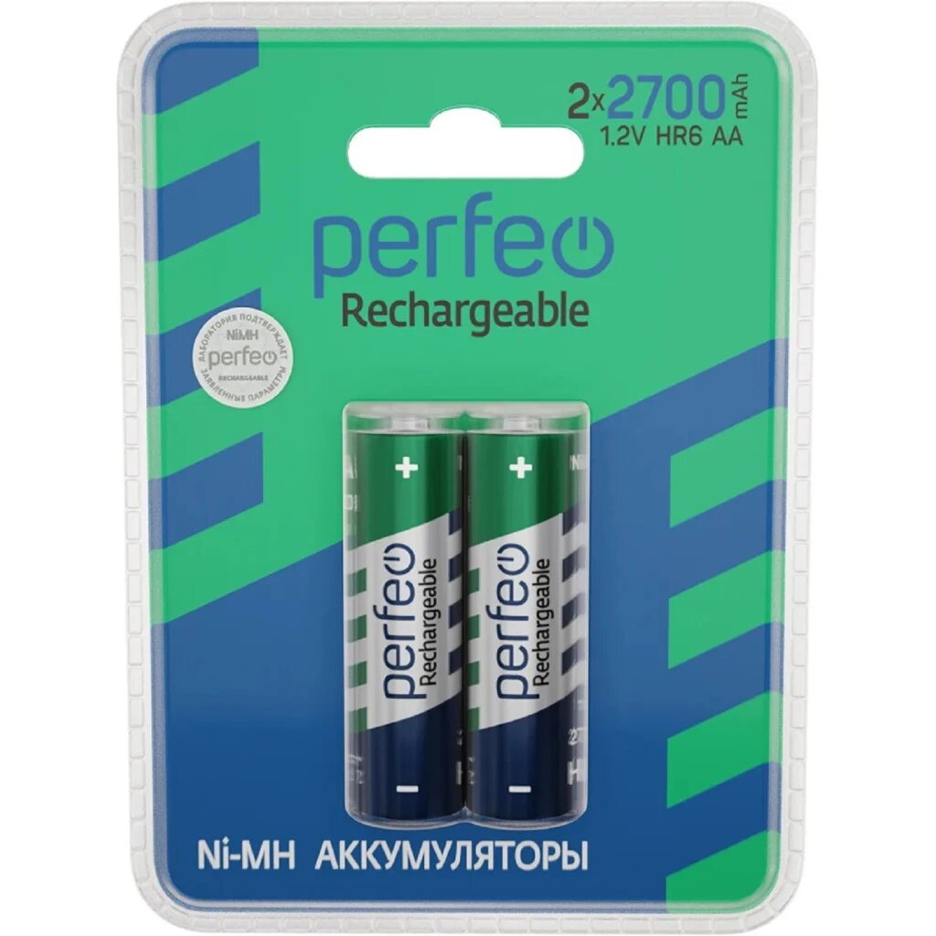 Аккумуляторы 2700 mAh Perfeo AA2700/2BL AA 2 шт - фото №8