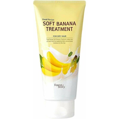 WELCOS Уходовый бальзам для сухих волос Forest Story Food Recipe Soft Banana Treatment