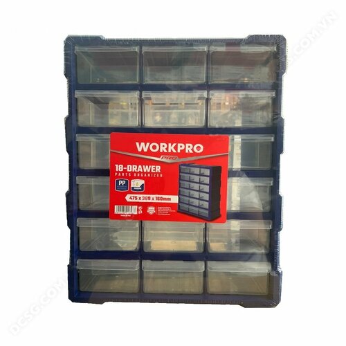 Органайзер для деталей 18 ящиков Workpro WP283011 3360₽