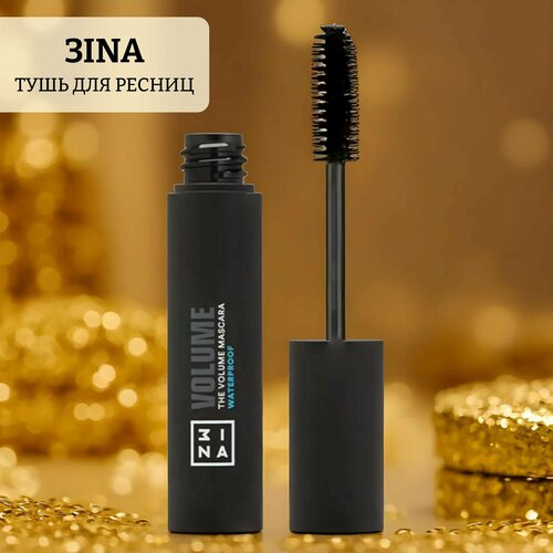 Водостойкая объемная тушь для ресниц the waterproof volume mascara