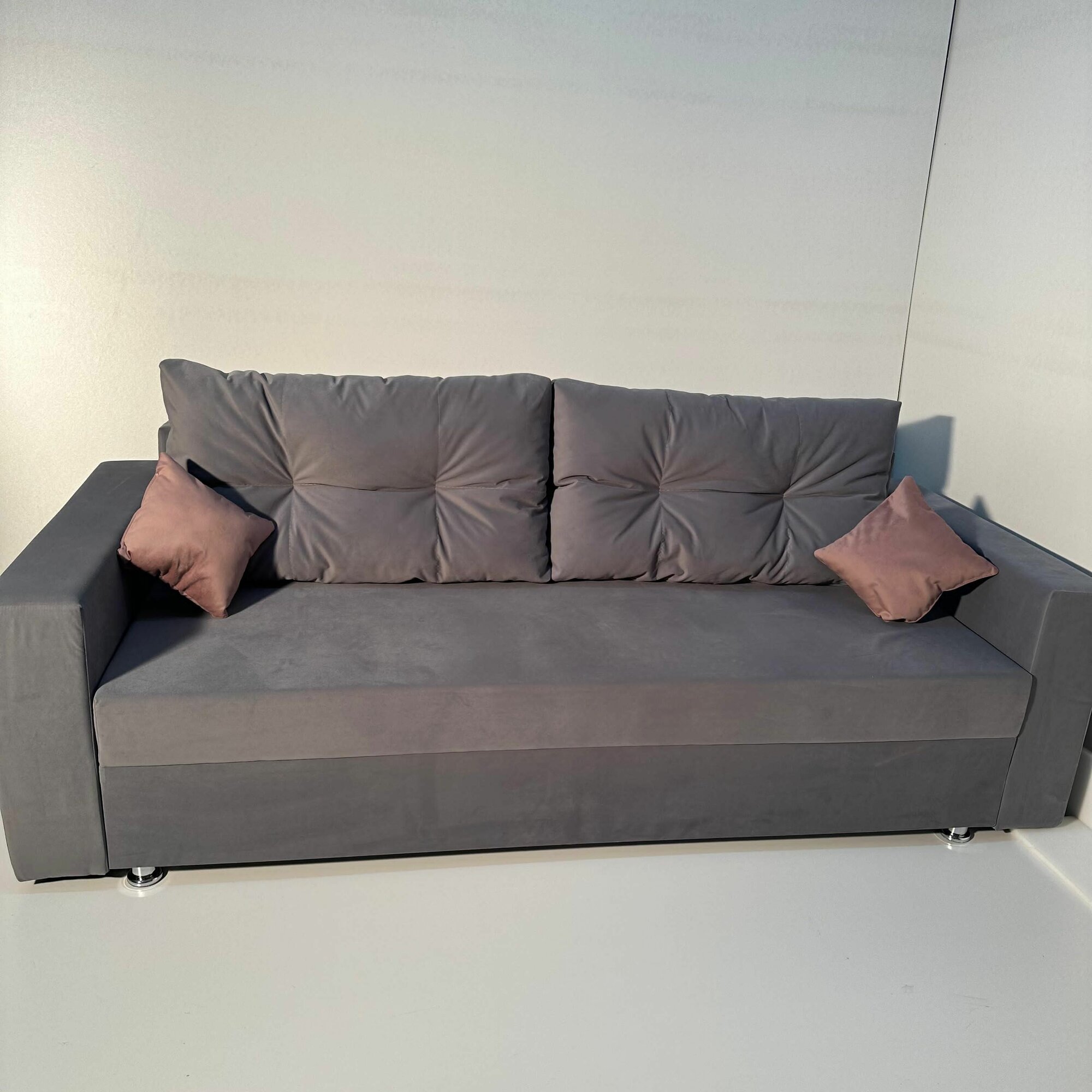 Диван-кровать "AZETA-2", 140 x 190, еврокнижка, тёмно-серый