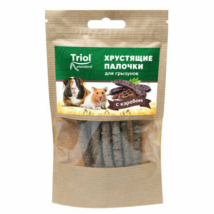 Лакомство Triol Original для грызунов Хрустящие палочки с Кэробом 30гр