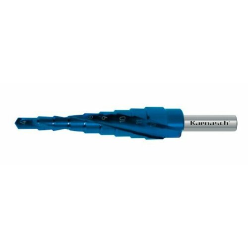 Сверло ступенчатое с покрытием BLUE-DUR Karnasch 4-12 мм