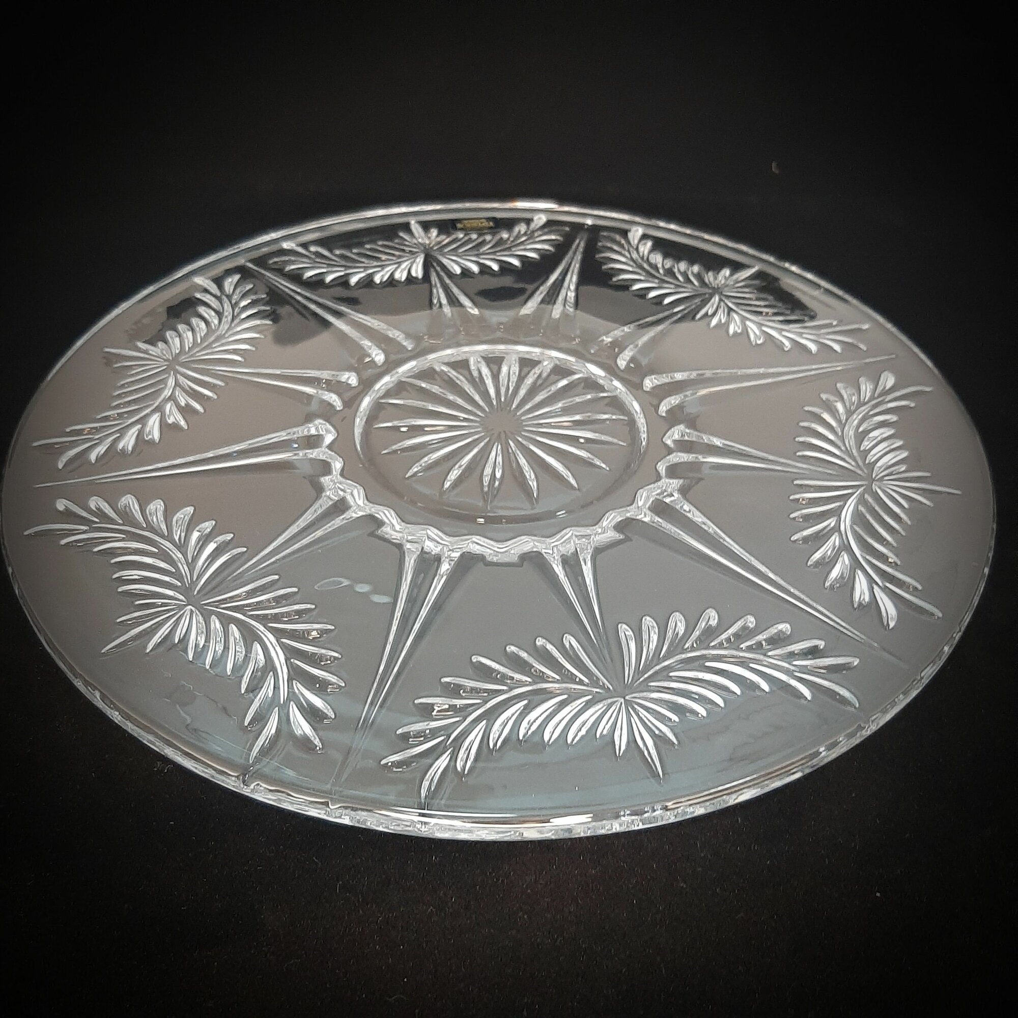 фото Блюдо для торта хрустальная Crystalex (Чехия)