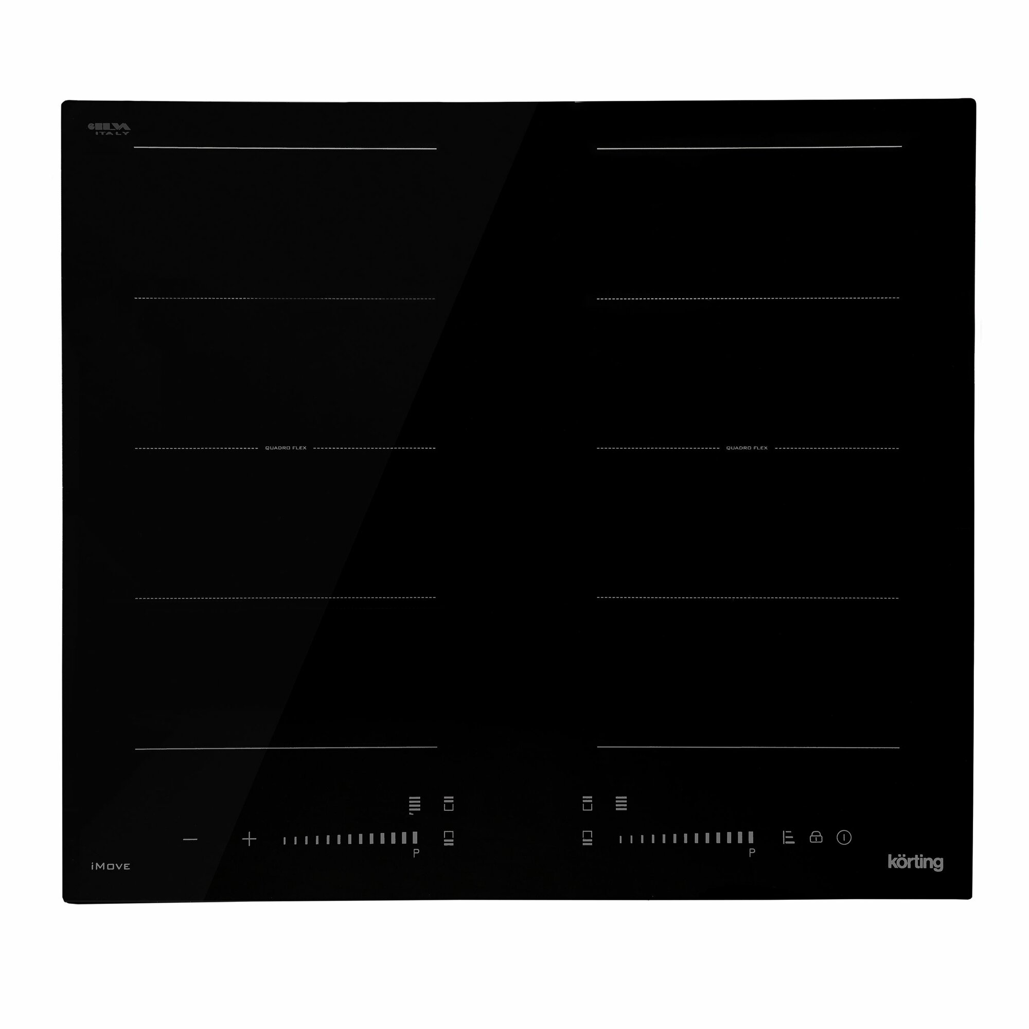 Встраиваемая индукционная панель KORTING HIB 68900 B iMove, черное стекло