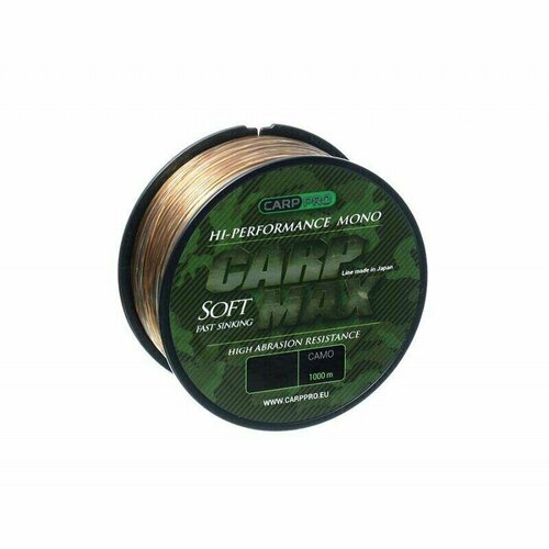 леска carp pro black carp 1000м 0 3мм CARP PRO Леска Carp Max Camo 1000м 0,35мм