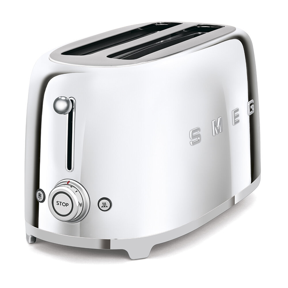 Тостер SMEG TSF02SSEU, хром