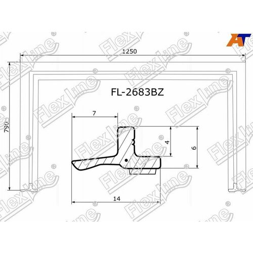 Молдинг лобового стекла (П-образный) Lexus ES350 06-12