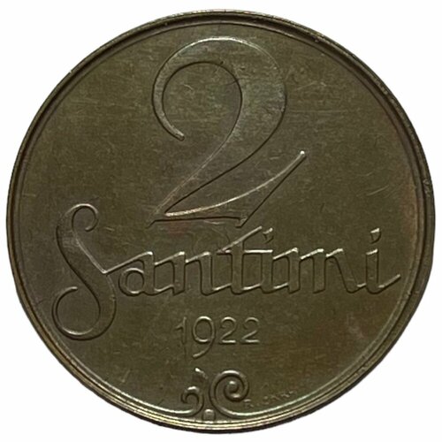 Латвия 2 сантима 1922 г. (Лот №3)