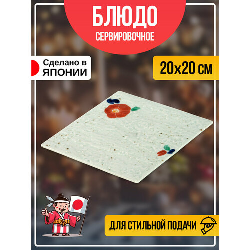 Блюдо для подачи квадратное Тарелка для суши и роллов 20х20х13 см 2341₽