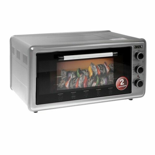 Akel Мини-печь AKEL AF-930 1300 Вт 45 л 50-320С таймер серебристая 1285200₽