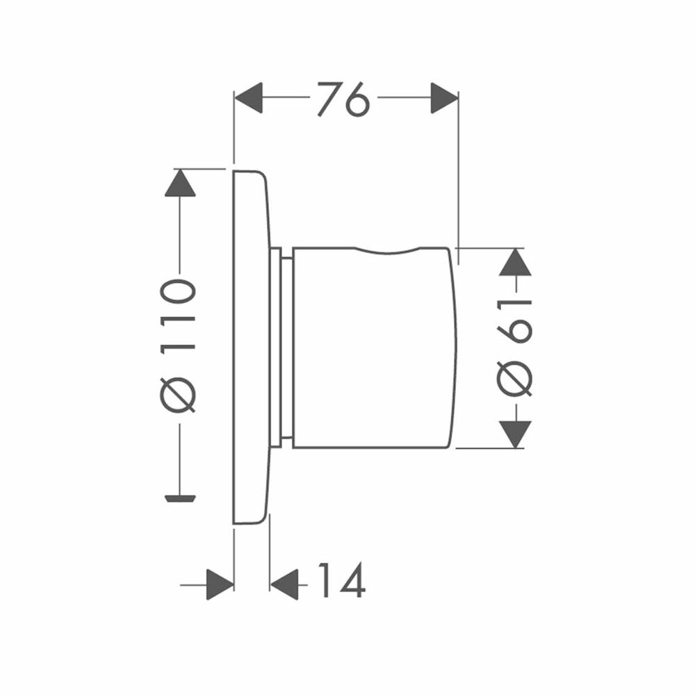 Переключатель потоков Hansgrohe Trio/Quattro S 15932000 на три потребителя