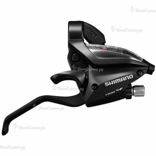 шифтер ручка тормоза shimano st ef500 серия acera 7 скоростей под правую руку трос 205 см черный Шифтер/Тормозная ручка Shimano Tourney EF500, правый, 8 скоростей, трос 2050 мм Черный