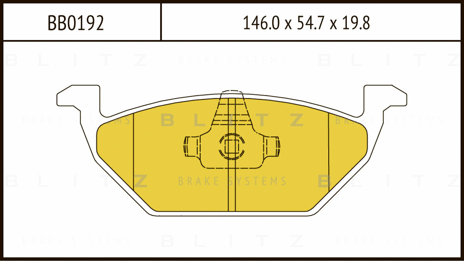 Колодки тормозные дисковые передние AUDI A3 96-SKODA Octavia 96-VW Golf 97-