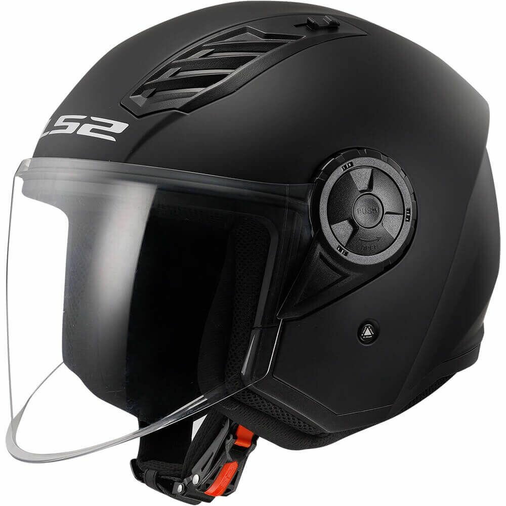 Открытый шлем для мотоциклистов LS2 OF616 AIRFLOW 2 SOLID Matt Black XL мотоэкипировка мотозащита