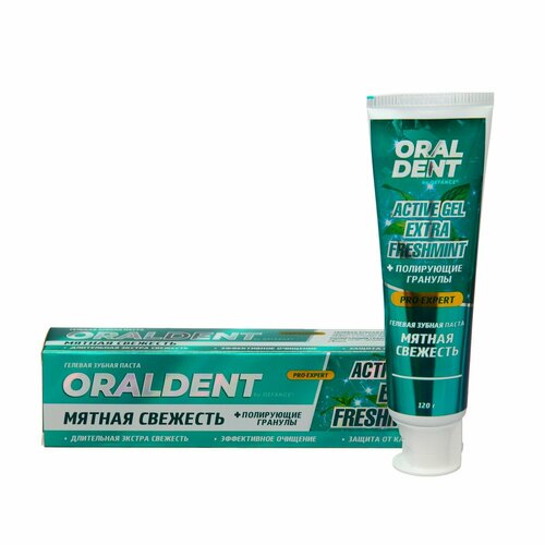 Зубная паста DEFANCE Oraldent Active Gel Extra Freshmint, 120 г уход за полостью рта rapident гелевая зубная паста active magnesium