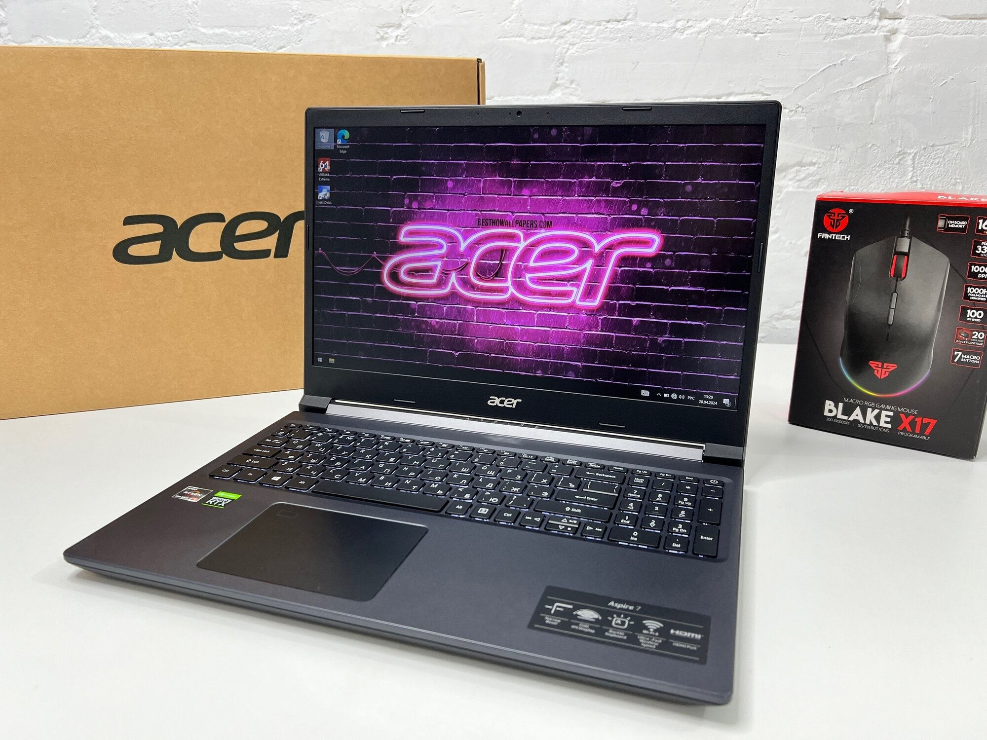 Acer Aspair A715-42G-R44J 15.6 144Гц FULL-HD 1920x1080/ Ryzen 5 5500U / RTX 3050Ti / 16 Ram / 512 SSD Игровой Ноутбук