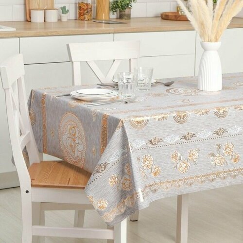 Клеёнка на стол на тканевой основе Мэлоди рулон 20 метров ширина 137 см 9825₽