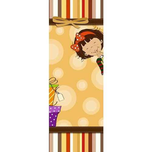 Фотообои Decocode флизелиновые 11-0148- AY Пеппи длинный чулок 281 мелкая вертикальная фактура 1999₽