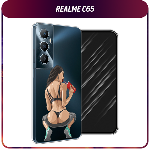 Силиконовый чехол на Realme C65 / Реалми С65 Сочные булочки, прозрачный силиконовый чехол на realme 7 pro реалми 7 про сочные булочки прозрачный