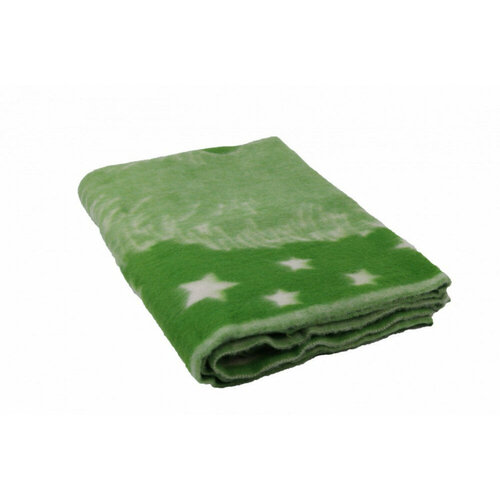 Одеяло Полушерстяное Ежик зеленый 40% шерсть, 47%Пан, 13%хлопок