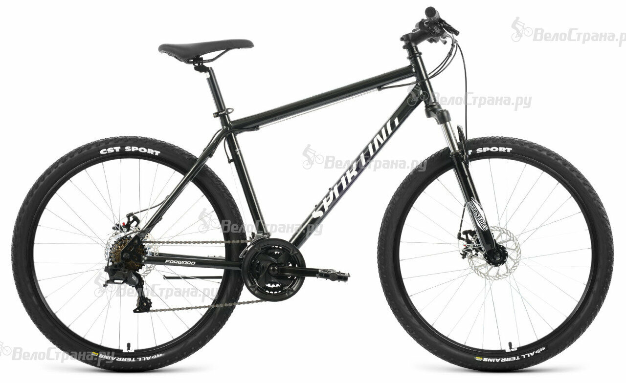 Горный велосипед Forward Sporting 27,5 2.2 D (2022) 19" Черно-белый (172-180 см)