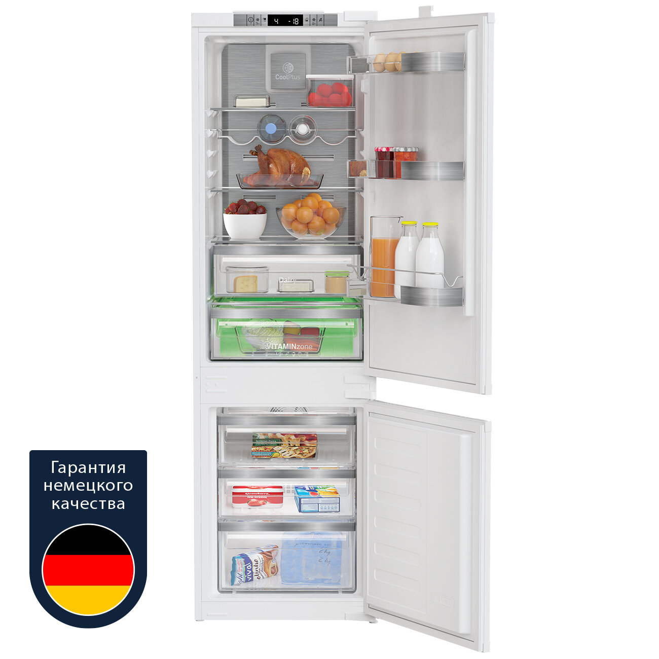 Встраиваемый холодильник Grundig GKIN25720, No Frost, белый