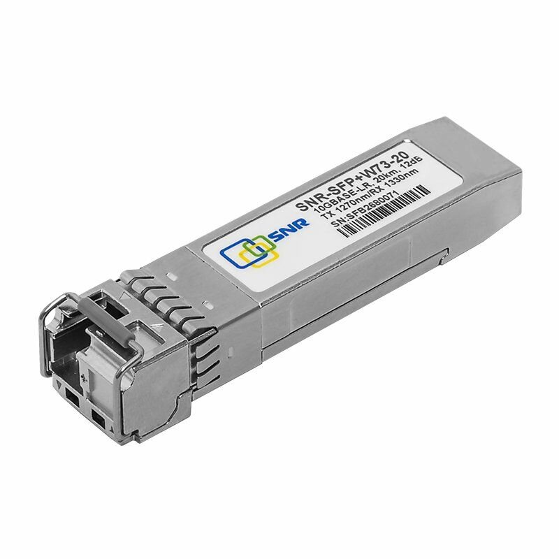 Модуль SNR SFP+ WDM, дальность до 20км