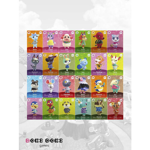 Игровые NFC карты Animal Crossing 24 шт Amiibo 1190₽