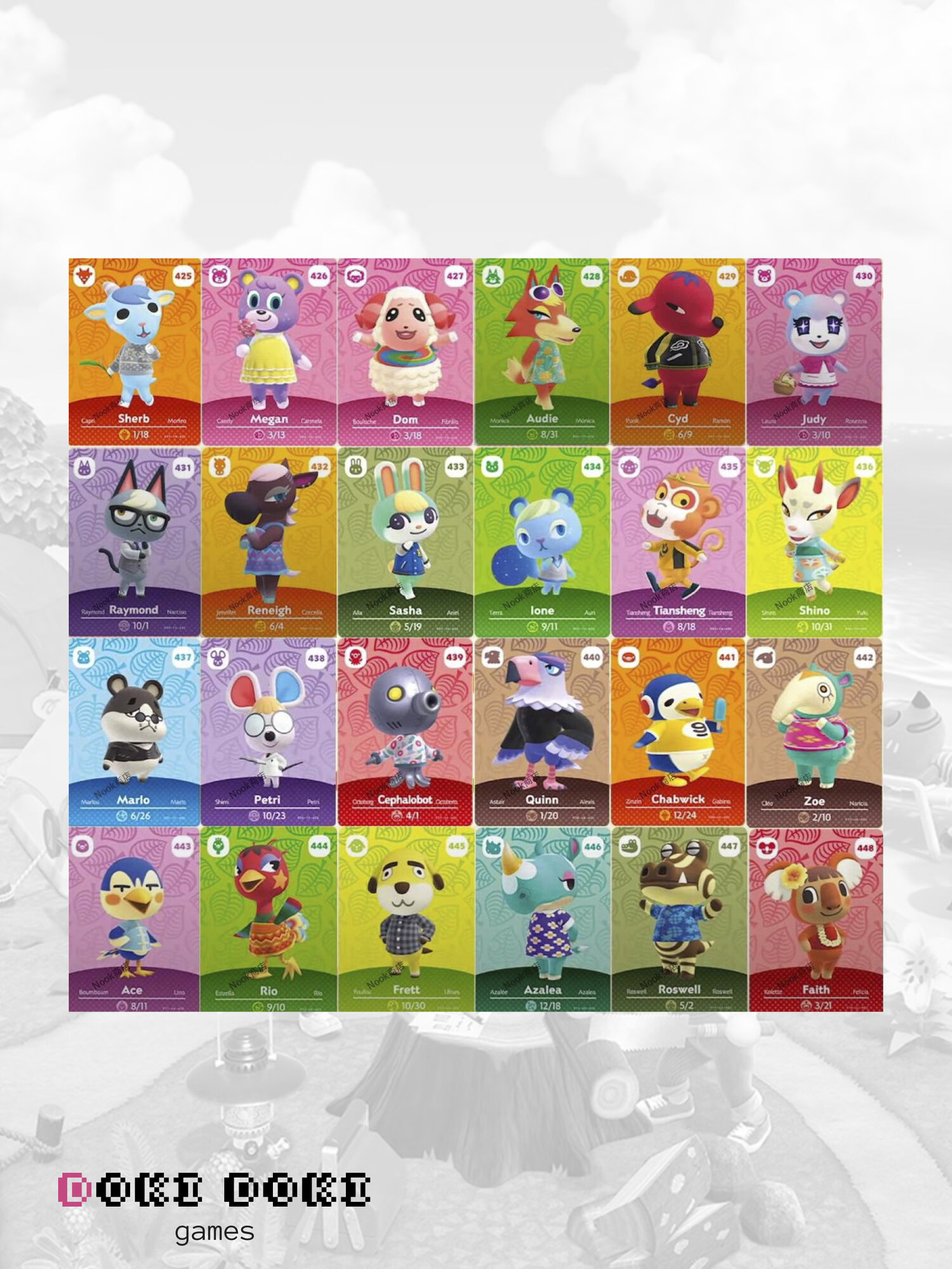 Игровые NFC карты Animal Crossing 20 шт (Amiibo)