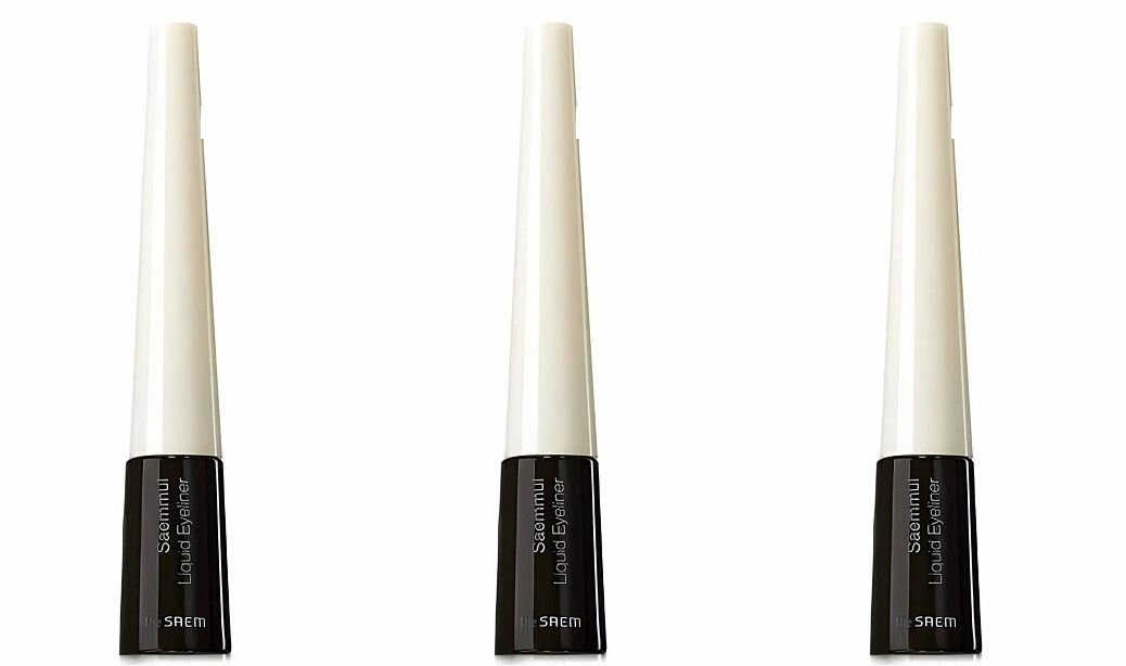 The Saem Подводка для глаз Saemmul Liquid Eyeliner, 01 Deep Black, 4.5 гр, 3 шт