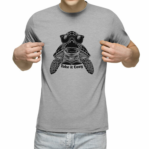 Футболка Us Basic, размер S, серый мужская футболка морская черепаха s красный