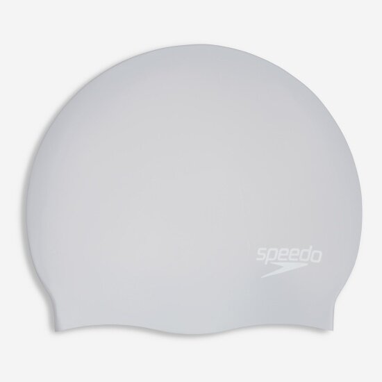 Шапочка для плавания Speedo 8-0616817273-7273 полиамидовая серебрянный/белый, размер one size