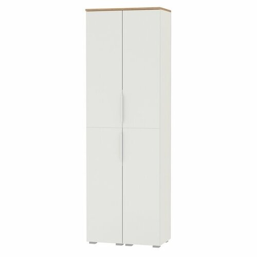 Октава 13228 Шкаф-пенал 13228 Шкаф-пенал цвет белый шагреньдуб крафт золотойфасады МДФ белый шагрень 15350₽