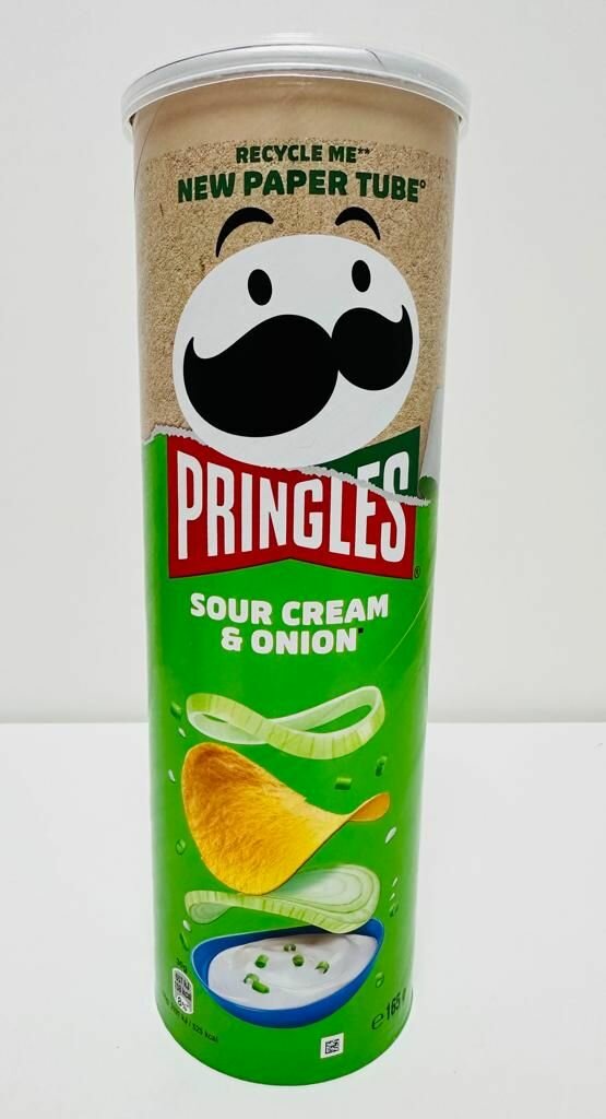 Чипсы Pringles Sour cream & Onion / Принглс со вкусом сметаны и лука, 165 г
