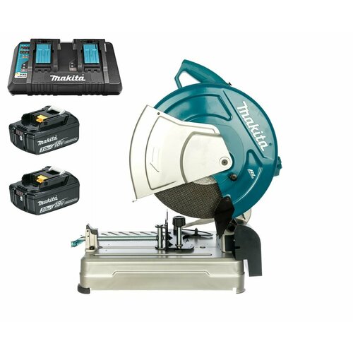 Пила монтажная аккумуляторная Makita DLW140PF2 18V 2 x 3Ah DC18RD на 2 порта 65666₽