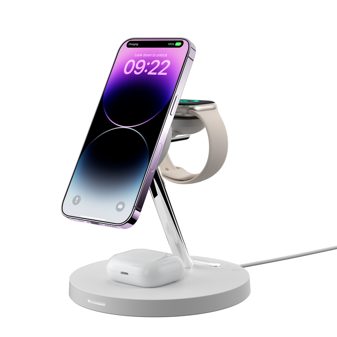 Беспроводное зарядное устройство SwitchEasy MagPower 4 in 1 Magnetic Wireless Charging Stand White