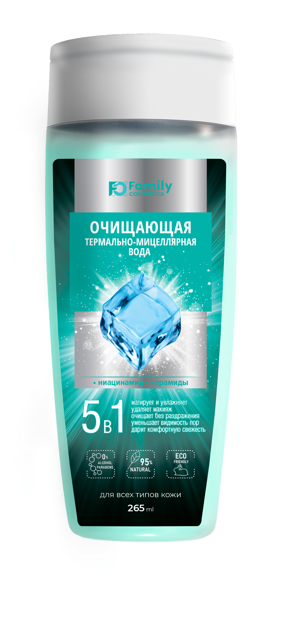 Термально-мицеллярная вода Family Cosmetics Очищающая, 265 г - фото №5