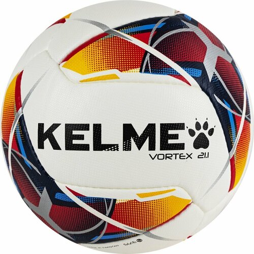 Мяч футбольный KELME Vortex 21.1, 8101QU5003-423, размер 5 мяч футбольный kelme vortex 19 1 арт 9896133 107 размер 5 10 панелей пу гибр сшивка белый красный