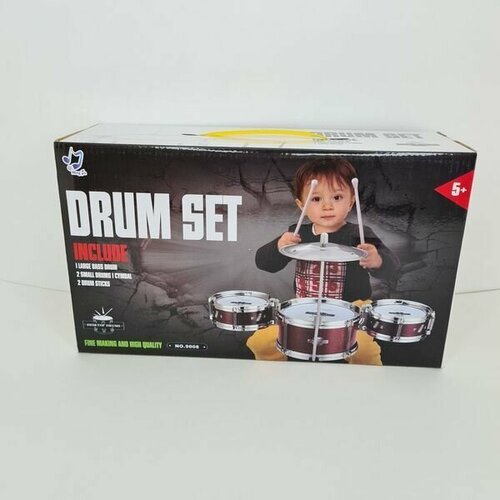 Барабанная установка для детей Drum Set 9008 барабанная установка для детей красная