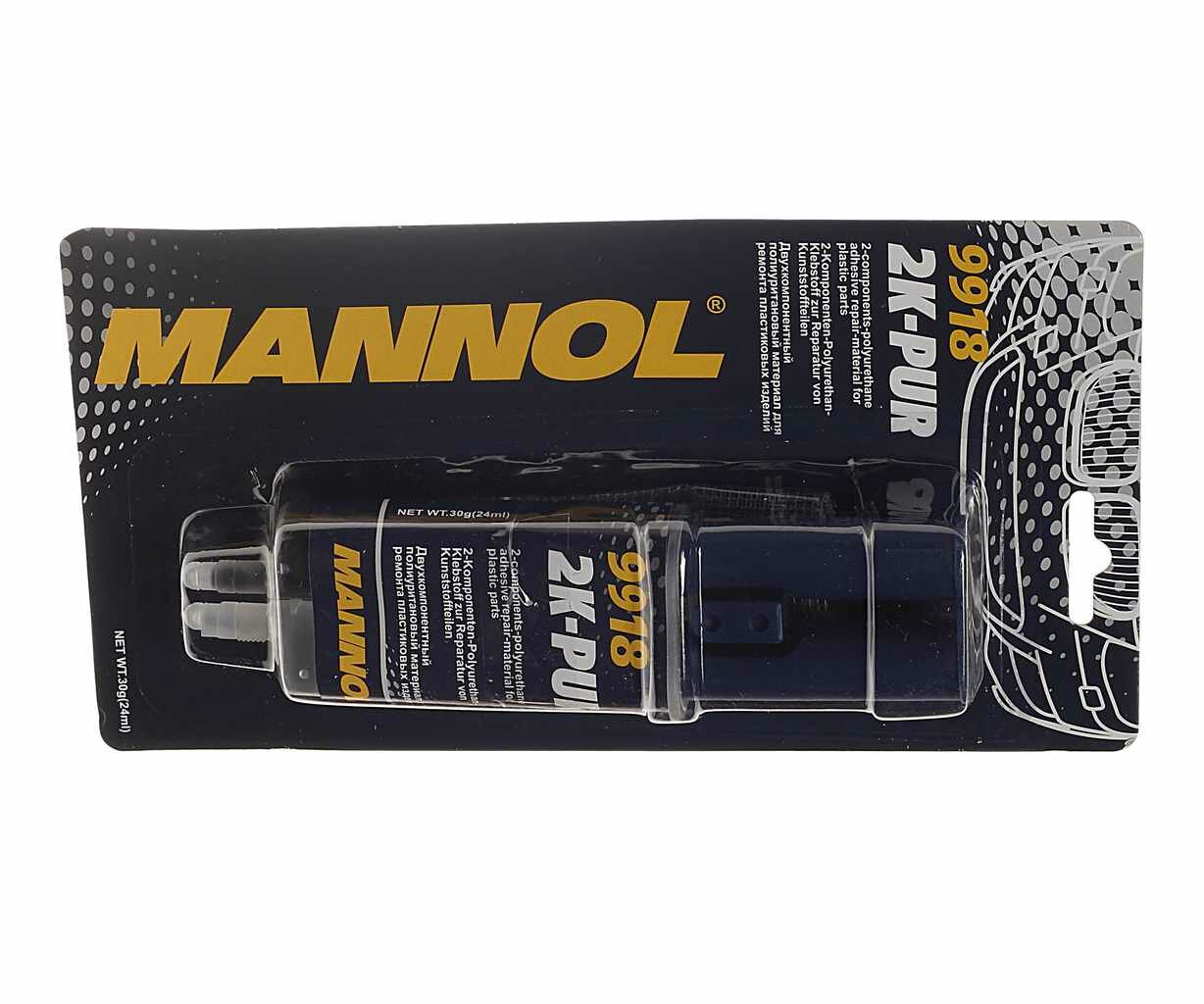 MANNOL 2407 9918 mannol 2к-pur 24 мл. полиуретановый состав для ремонта пластиковых изделий