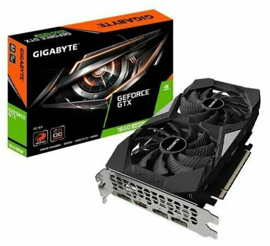 Игровая видеокарта Gigabyte GTX 1660 Super WF OC 6Gb, Retail