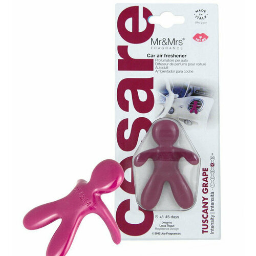 Mr&Mrs Fragrance Ароматизатор для автомобиля CESARE BLISTER винный TUSCANY GRAPE Тусканский виноград