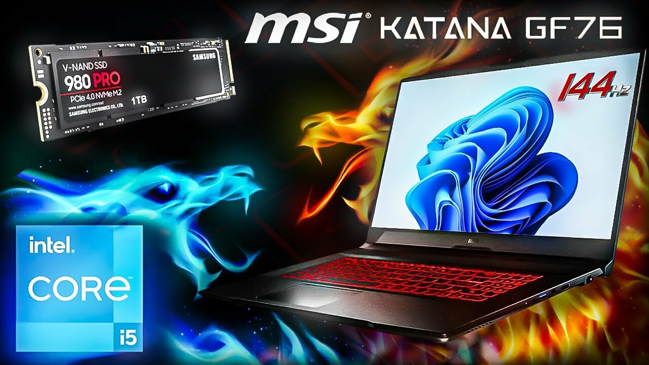 Ноутбук игровой MSI Katana GF76 B12UCR-1024XRU