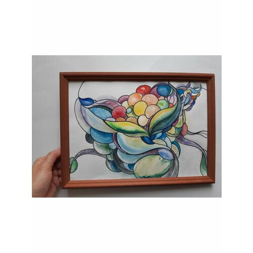 Картина Абстракция акварелью 1700₽