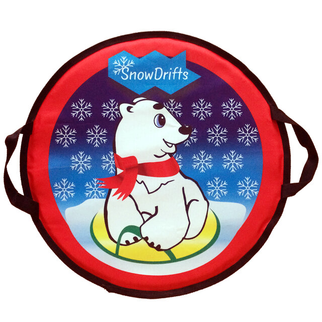 Ледянка мягкая SnowDrifts Bear 52 см синий