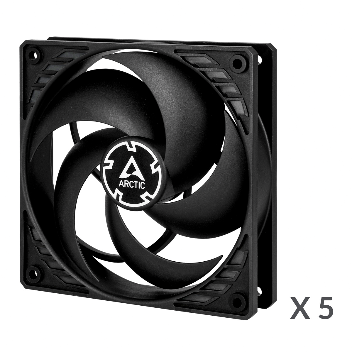 Вентиляторы для корпуса ПК ARCTIC P12 PWM PST, Black 5-pack ACFAN00137A — фото 1