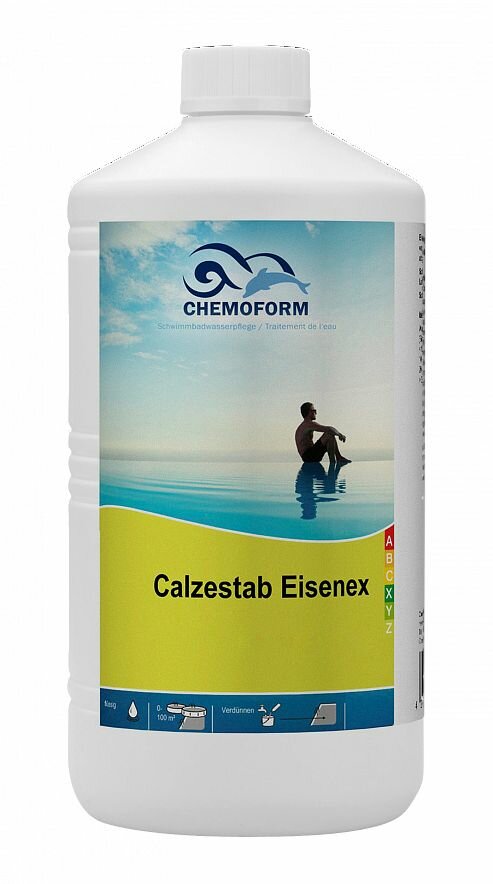 Моющее средство Calzestab Eisenеx Chemoform против отложения металлов и известкового налёта в чаше бассейна 1 л